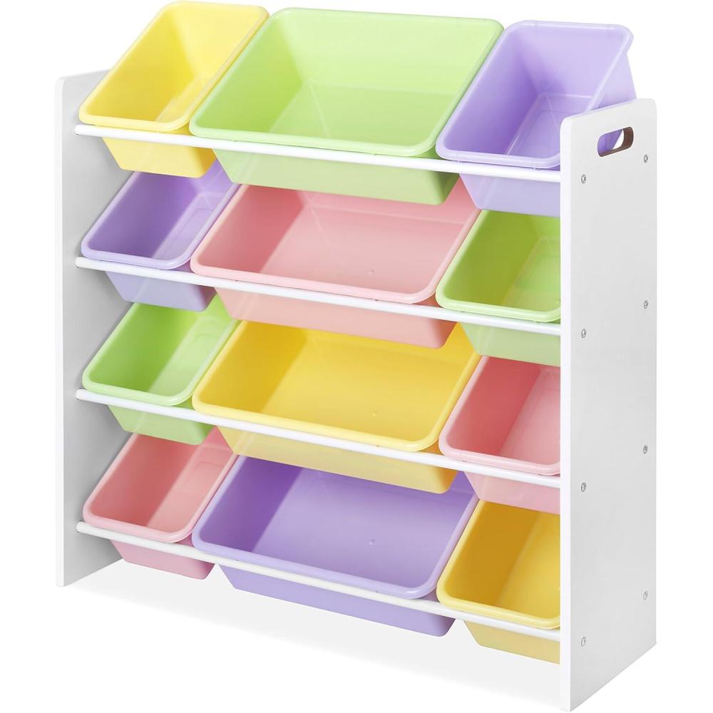 imageWhitmor Kids 12 Bin Organizer Primary12 Bin Pastel