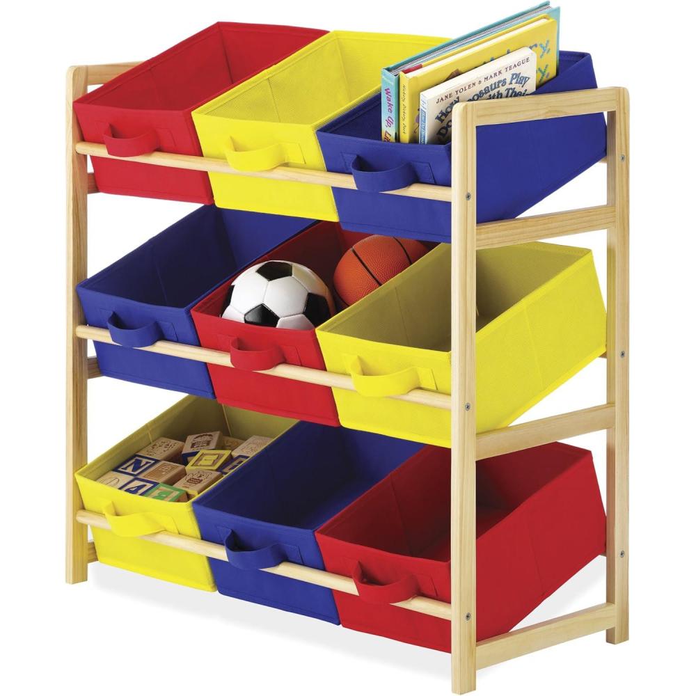 imageWhitmor Kids 12 Bin Organizer Primary9 Bin Primary