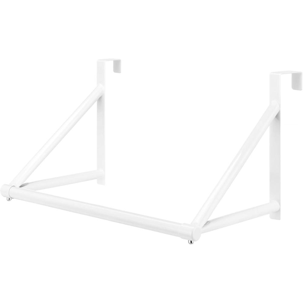 imageWhitmor Over The Door Hanger Over The Door Clothes Hanging Rack BlackWhite