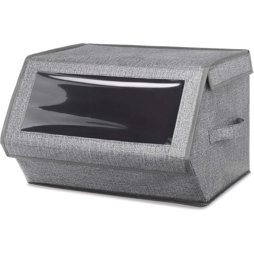 imageWhitmor Stackable Window Box Crosshatch GrayCrosshatch Gray