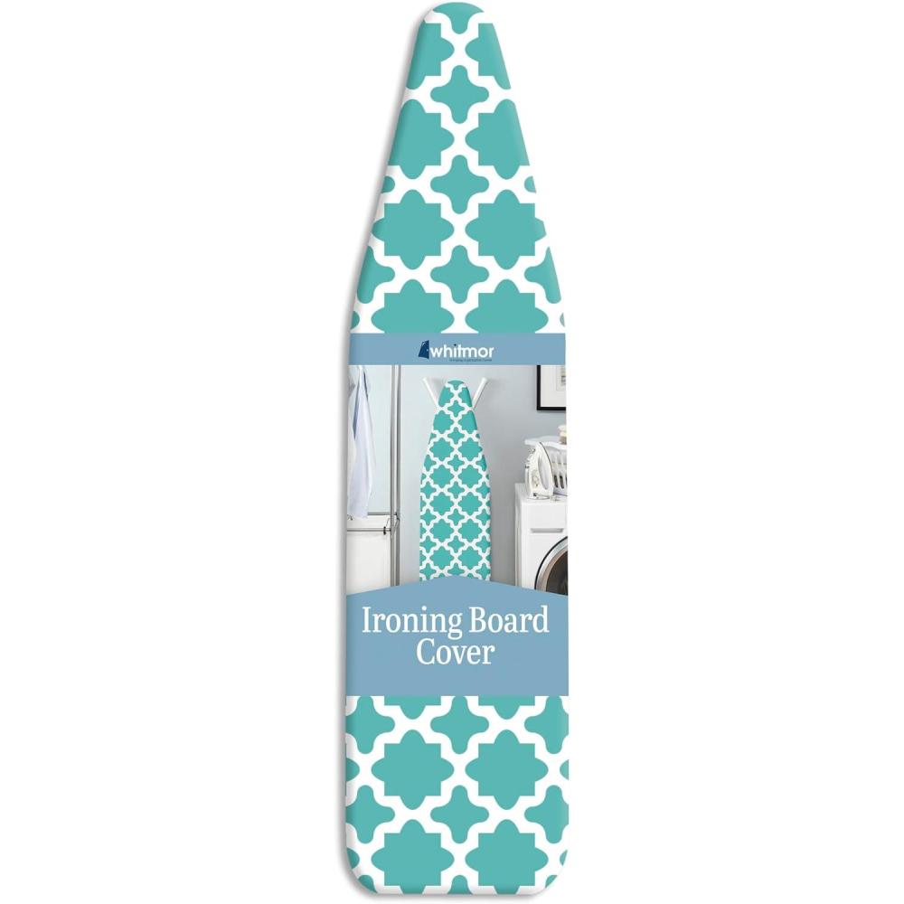 imageWhitmor Supreme Ironing Board Cover and Pad Paragon TaupeGrayConcord Turquoise