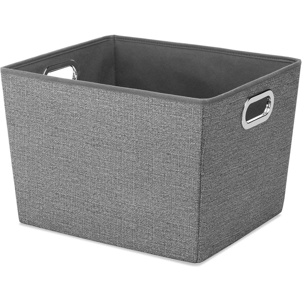 imageWhitmor Tote 13 L x 15 W x 10 H inches Crosshatch GrayTote