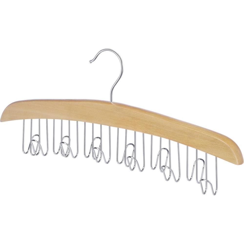 imageWhitmor Wood Belt Hanger NaturalChrome