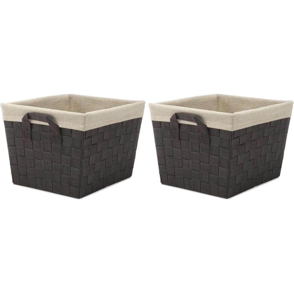 imageWhitmor Woven Strap Small Tote w LinerSMALL TOTE WLINER Pack of 2