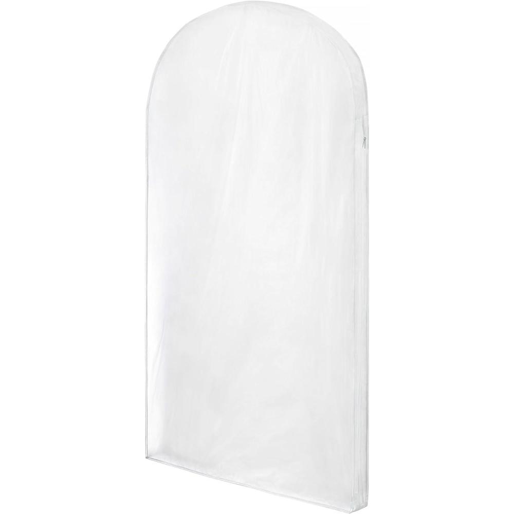 imageWhitmor Zippered Protective Gown Bag Clear 24in x 3in x 48in