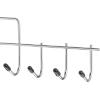 Whitmor 10 Hook Accessory Hanger, Chrome & Black(10 HOOK ACCESSORY HANGER)