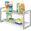Whitmor 2-Tier Under Sink Shelves, Gray