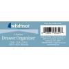 Whitmor 3 Section Small Easy Clean Clear Plastic Resin Drawer Organizer(3-Section)