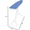 Whitmor 4-Leg Ironing Board, Blue Cover(Blue)