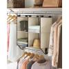 Whitmor 4-Section Closet W/Rod Organizer, Canvas(Light Brown)