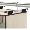 Whitmor 4-Section Closet W/Rod Organizer, Canvas(Light Brown)