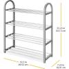 Whitmor 4-Tier Compact Closet Shelves – Gray