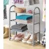 Whitmor 4-Tier Compact Closet Shelves – Gray