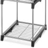 Whitmor 5 Tier Shelf Tower – Closet Storage Organizer,Silver