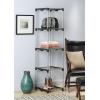 Whitmor 5 Tier Shelf Tower – Closet Storage Organizer,Silver