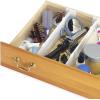 Whitmor Adjustable Organizers Drawer Dividers, Set of 2, White(Brown)