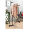 Whitmor Adjustable Rolling Garment Rack
