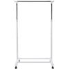 Whitmor Commercial Garment Z-Rack – Silver / Black(Chrome – 33 x 18 x 66 inch)