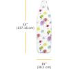 Whitmor Deluxe Ironing Board Cover and Pad (Ironing board not included) – Medallion Grey(Elements)