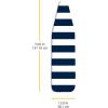 Whitmor Deluxe Ironing Board Cover and Pad (Ironing board not included) – Medallion Grey(White & Blue)