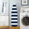 Whitmor Deluxe Ironing Board Cover and Pad (Ironing board not included) – Medallion Grey(White & Blue)