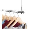 Whitmor Double Closet Rod – Heavy Duty Closet Organizer- Chrome