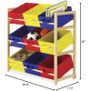 Whitmor Kids 12 Bin Organizer, Primary(9 Bin- Primary)