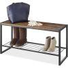 Whitmor Modern Industrial Entryway Bench(Entryway Bench)