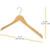 Whitmor Natural Wood Dress or Shirt Hangers (Set of 5)(Set of 20)