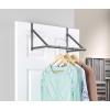 Whitmor Over The Door Hanger, Over The Door Clothes Hanging Rack, Black(Gunmetal)