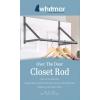 Whitmor Over The Door Hanger, Over The Door Clothes Hanging Rack, Black(Gunmetal)