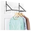 Whitmor Over The Door Hanger, Over The Door Clothes Hanging Rack, Black(Gunmetal)