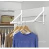 Whitmor Over The Door Hanger, Over The Door Clothes Hanging Rack, Black(White)
