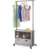 Whitmor Rolling Closet Organizer with Shelves & Drawers – Grey