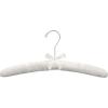 Whitmor Satin Pastel-Set of 8 Padded Hanger, 8 Count, 1.50 x 15.63 x 7.0 inches(Bone)