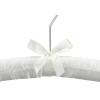 Whitmor Satin Pastel-Set of 8 Padded Hanger, 8 Count, 1.50 x 15.63 x 7.0 inches(Bone)