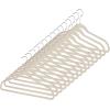 Whitmor Set of 20 Black Spacemaker Plastic Suit Hangers(Beige)