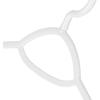 Whitmor Set of 20 Black Spacemaker Plastic Suit Hangers(White)