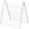 Whitmor Spacemaker Folding Drying Rack, Freestanding Indoor Clothes Dryer, Space Saving Compact Design, 6″L x 26″W x 51.5″H, White(White)