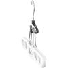 Whitmor Sure-Grip Hanger Collection Slack Hangers, Set of 2 White(Chrome & White)
