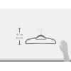 Whitmor Sure-Grip Suit Hangers Set of 10(Glacier Gray)