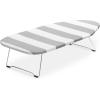 Whitmor Tabletop Ironing Board, Cream, 12.0×32.0x33.75(Grey/White Stripe)