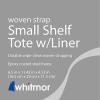 Whitmor Woven Strap Small Tote w/ Liner(SMALL SHELF TOTE W/LINER)