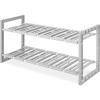 Whitmor 2-Tier Under Sink Shelves, Gray