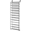 Whitmor 36 Pair Over The Door Shoe Rack, Gun Metal Gray(Gray)