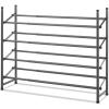 Whitmor 4-Tier Shoe Rack Gunmetal Gray