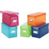 Whitmor 6754-373-5 Plastic CD Boxes Set of 5 Assorted Colors(12.0 L x 5.25 W x 5.75 H (Pack of 6))