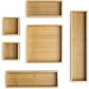Whitmor 6-Piece Bamboo Drawer Organizers