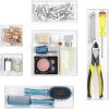 Whitmor Clear-Set Includes 6 Individual Pieces Modular Drawer Organizers, Set of 6(Clear)