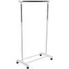 Whitmor Commercial Garment Z-Rack – Silver / Black(Chrome – 33 x 18 x 66 inch)